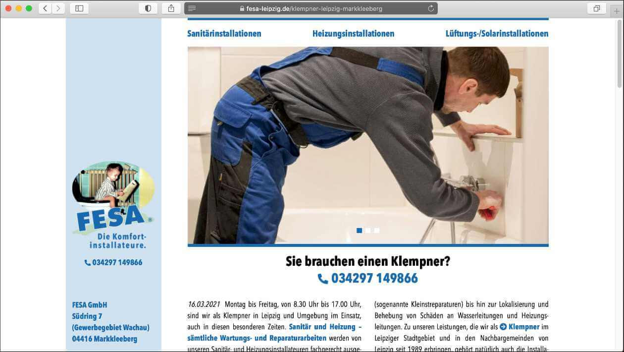 CUM Marketingberatung – Wir machen die Werbung für FESA – Die Komfortinstallateure®.